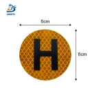 Reflective Sticker For Vehicle - PEGATINA H INTERIOR VEHICULO HISTORICO